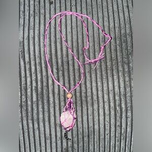 Homemade Interchangeable crystal holder necklace